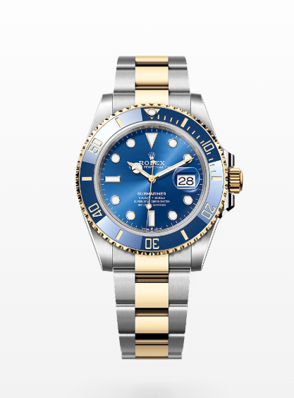 Rolex Submariner Date, Steel and Yellow Gold, Blue Dial