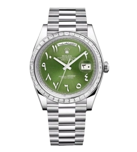 Rolex Day-Date 40mm, Platinum (Arabic Dial)
