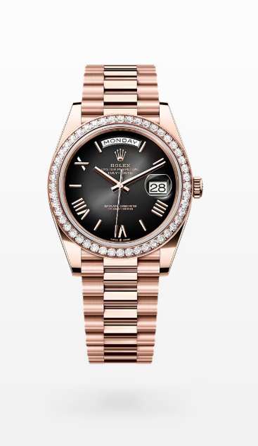 Rolex Day-Date 40mm, Rose Gold, Black Ombre