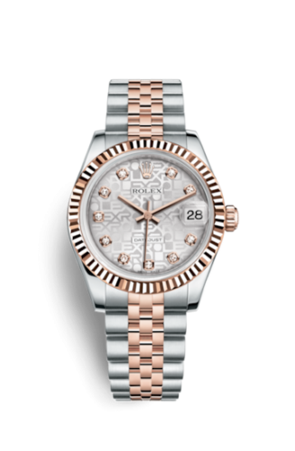 Rolex Datejust 31mm, Steel and Rose Gold, Silver Dial