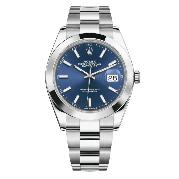 Rolex Datejust 41mm, Smooth, Oyster, Blue