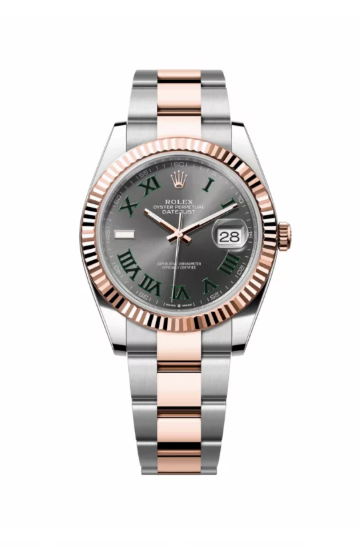 Rolex Datejust 41mm, Steel and Rose, Wimbledon Dial
