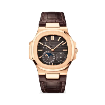 Patek Philippe Nautilus Rose Gold, Leather Strap 5712R