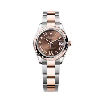 Rolex Datejust 31mm, Steel and Rose, Chocolate Diamond