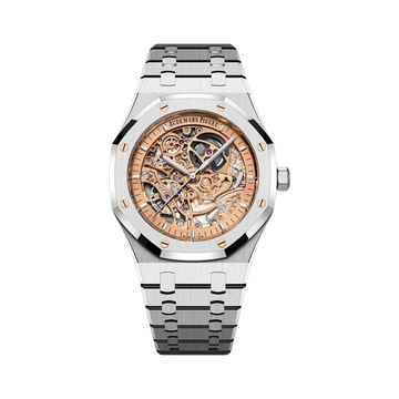 Audemars Piguet Royal Oak, Salmon Skeleton Dial