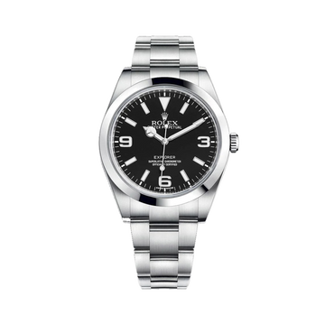 Rolex Explorer, Steel, Black Dial