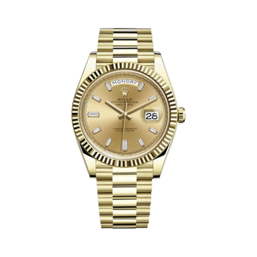 Rolex Day-Date 40mm, Yellow Gold, Champagne Diamond