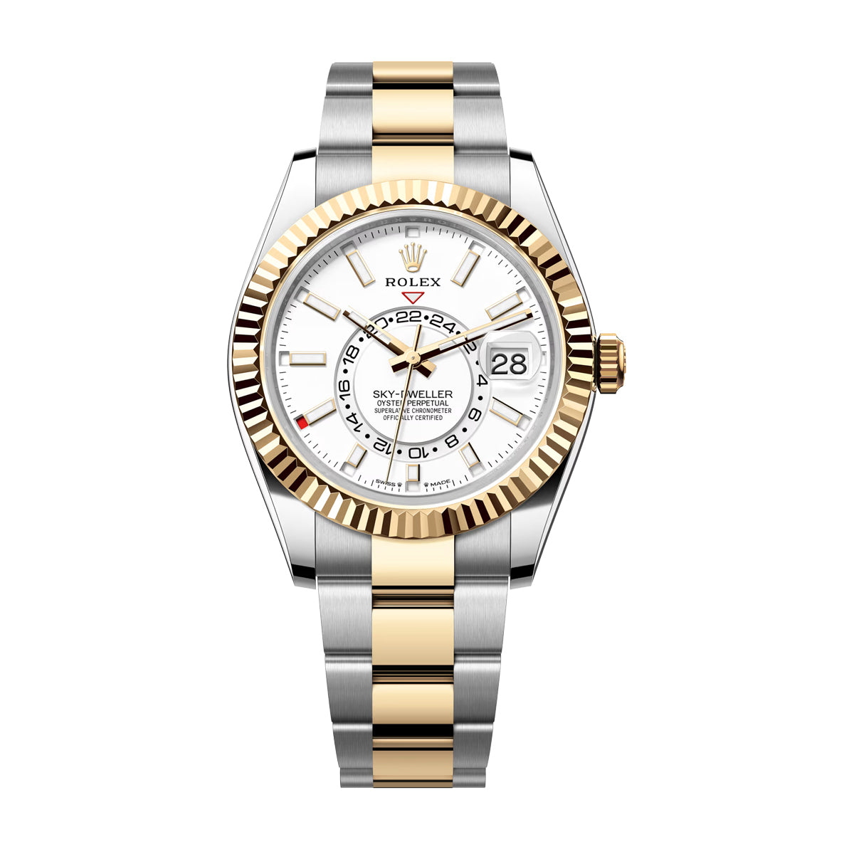 Rolex Sky-Dweller Champagne Steel and Yellow Gold