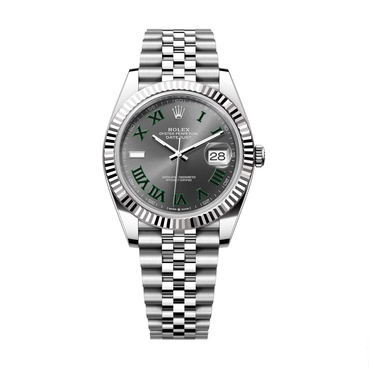 Rolex Datejust 41 Wimbledon Fluted Jubilee